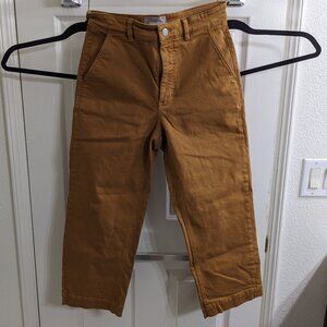 Everlane Cropped Straight Short Jeans - Golden Brown - Women's 8